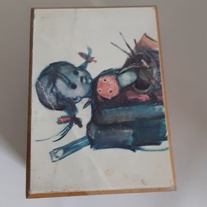 Vtg Thorens small wood music  box